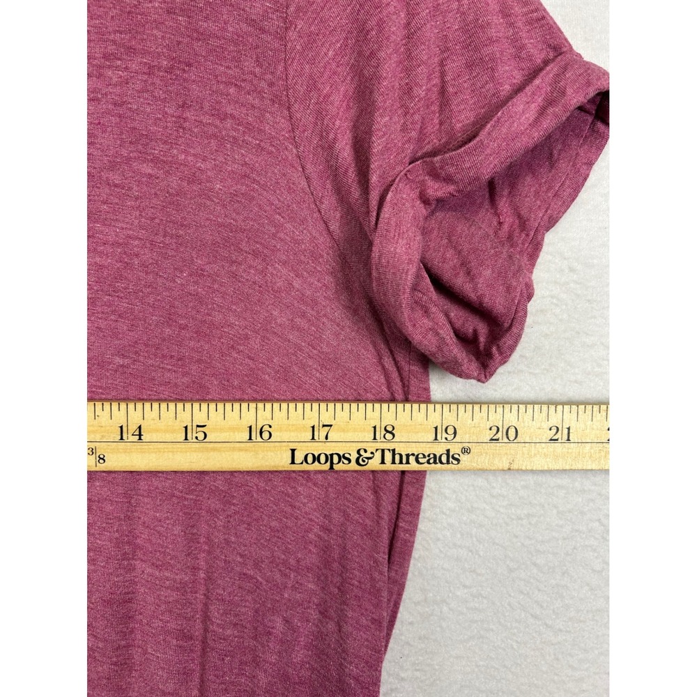 Athleisure 32 Degrees Cool Womens Large Pink Heathered Drawstring T-Shirt Dress - Picture 5 of 11
